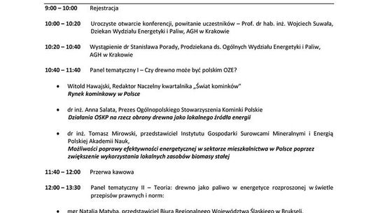 I Międzynarodowa Konferencja Naukowa DREWNO – POLSKIE OZE