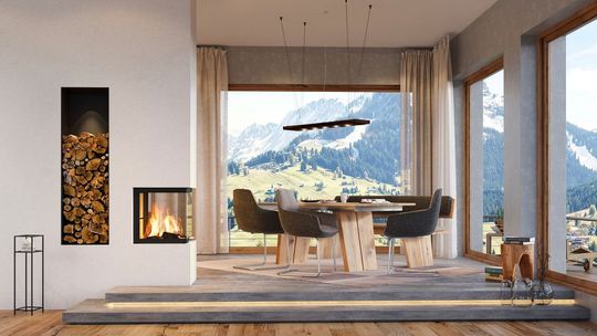 Kominek w stylu skandynawskim