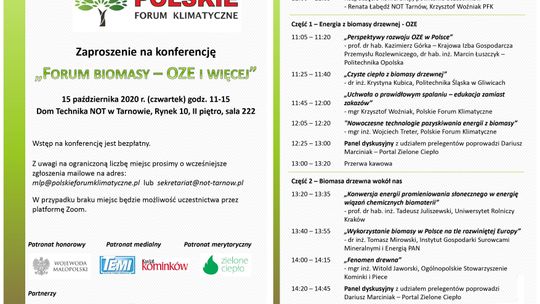 Konferencja „Forum biomasy – OZE i więcej”