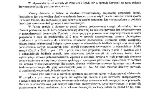 Odpowiedź z Ministerstwa Środowiska w sprawie akcji STOP ZAKAZOM