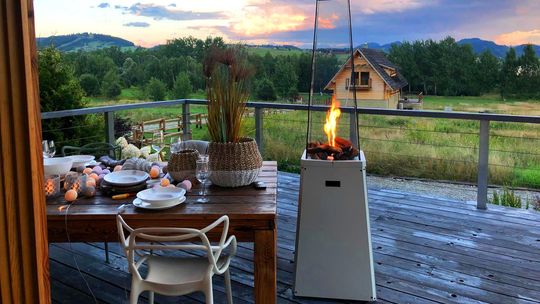 Gazowy ogrzewacz ogrodowy parasol