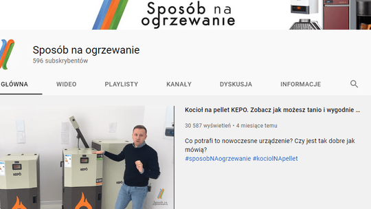 Sposób na ogrzewanie - kanał firmy Wentor na YouTube