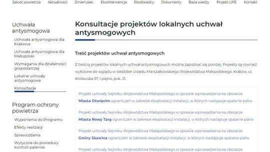 Stanowisko Polskiego Forum Klimatycznego dotyczące uchwał antysmogowych w Małopolsce