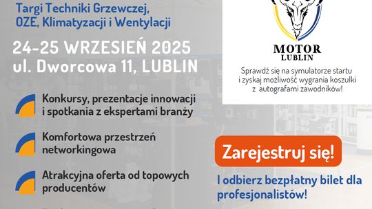 Plakat promujący Targi Techniki Grzewczej, OZE i Wentylacji - Instal Termo 2025.