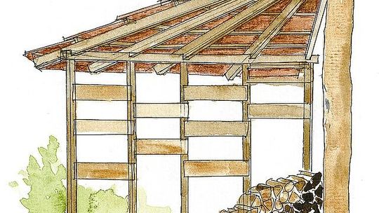 Usytuowanie drewutni - element architektury ogrodu