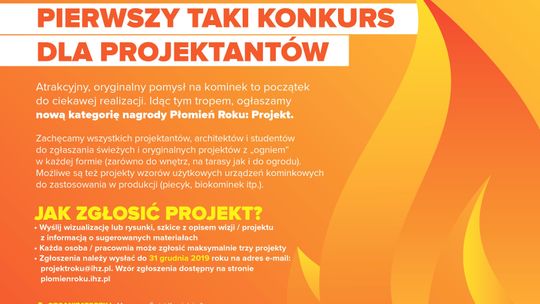 Zgłoś swój projekt do nagrody Płomień Roku 2019