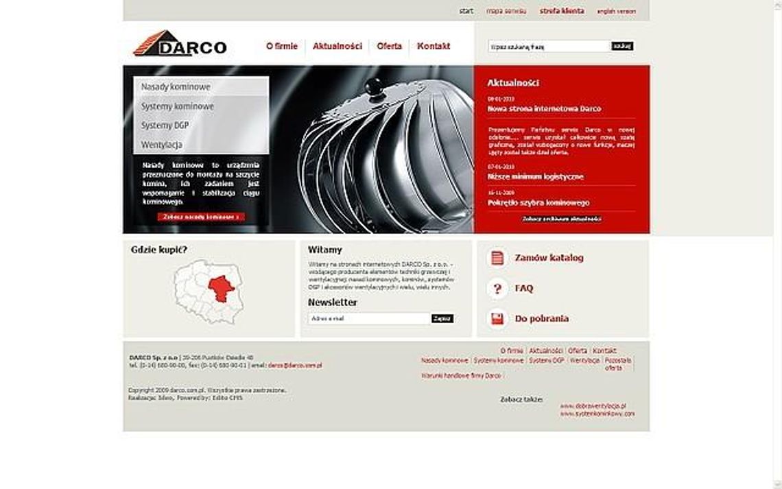 Darco - nowa strona internetowa