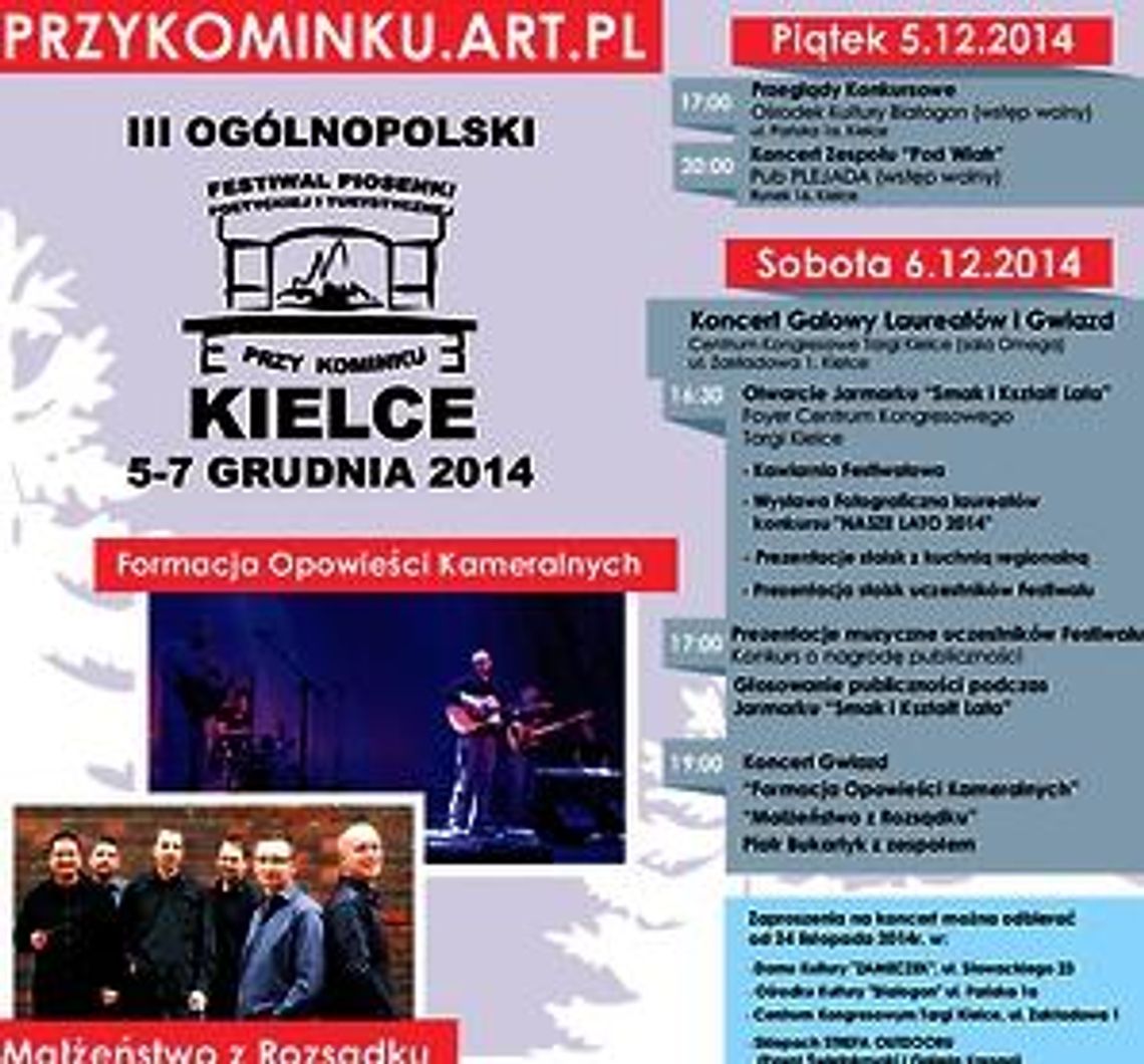 III Ogólnopolski Festiwal Piosenki Poetyckiej i Turystycznej „Przy kominku”