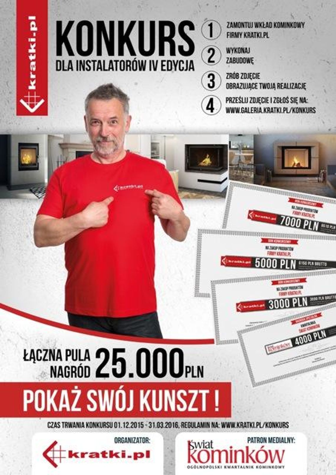 Konkurs Kratki.pl  „Zachwyć realizacją kominka”