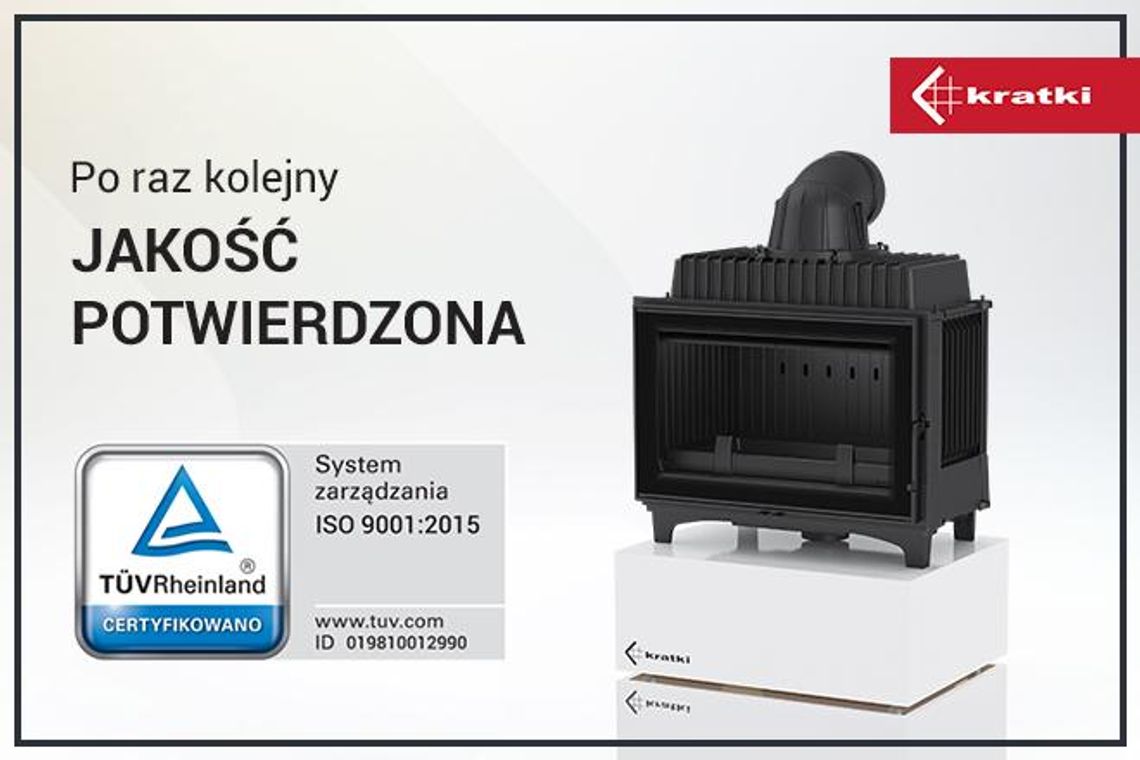 Kratki.pl posiadają certyfikat ISO 9001:2015