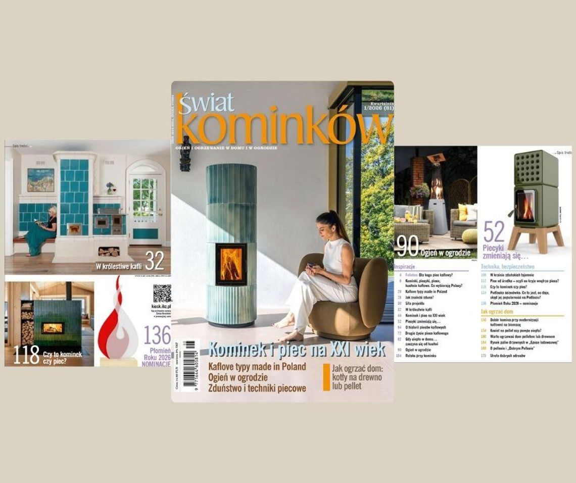 Magazyn Świat Kominków nr 1/2026 - czytajcie magazyn online