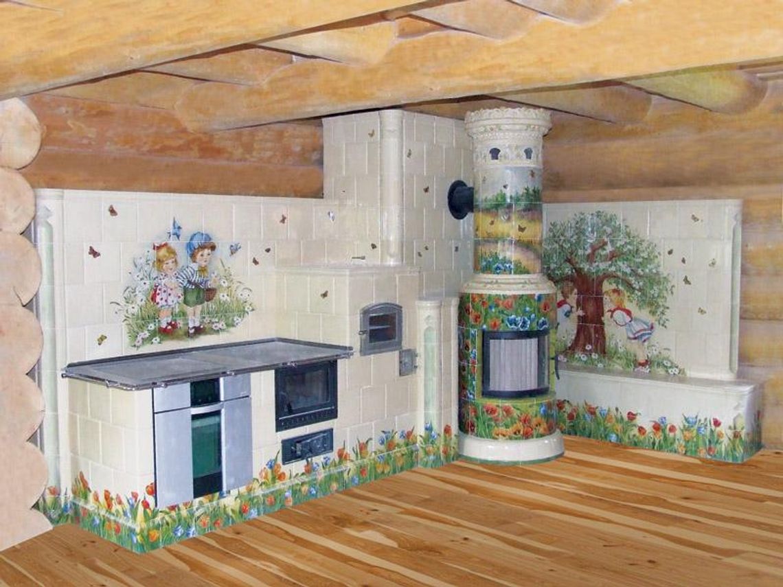 Malowane kuchnie kaflowe