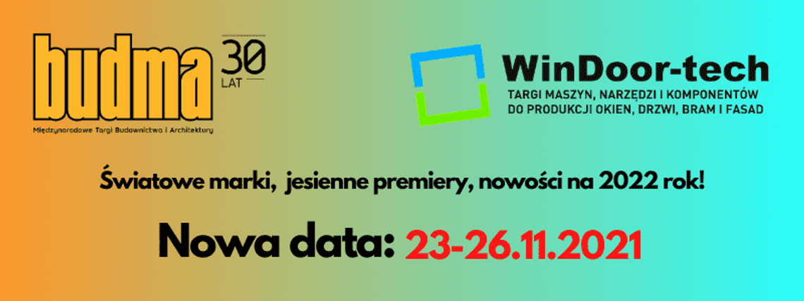 Nowa data targów BUDMA