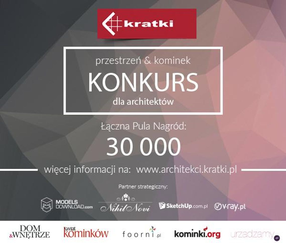 Przestrzeń & kominek - konkurs Kratki.pl dla architektów