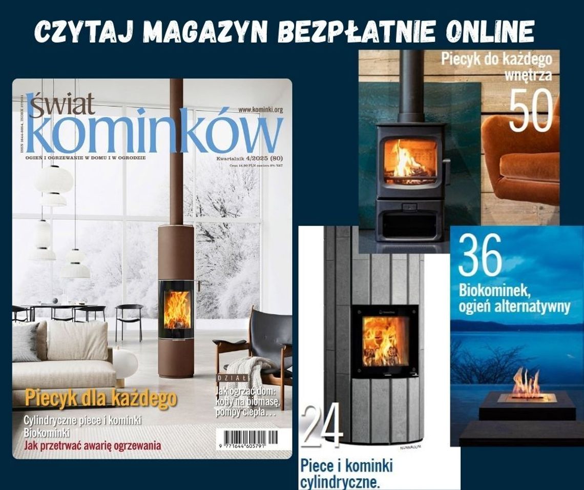 Świat Kominków nr 4/2025 - poznajcie tematykę numeru Świat kominków magazyn o kominkach