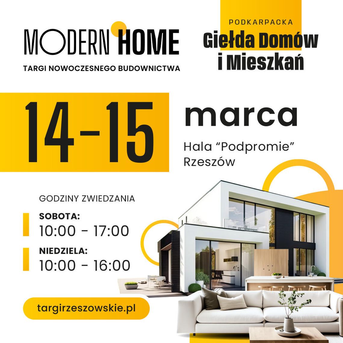 Targi Nowoczesnego Budownictwa MODERN HOME w Rzeszowie JUŻ W TEN WEEKEND
