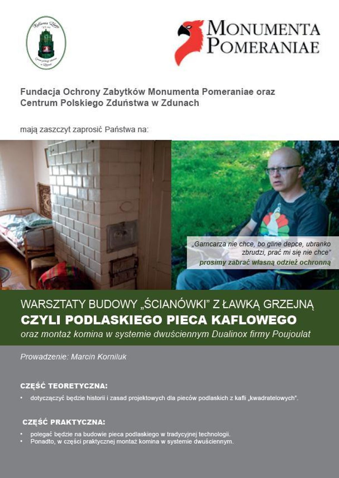 Warsztaty budowy „ścianówki” z ławką grzejną