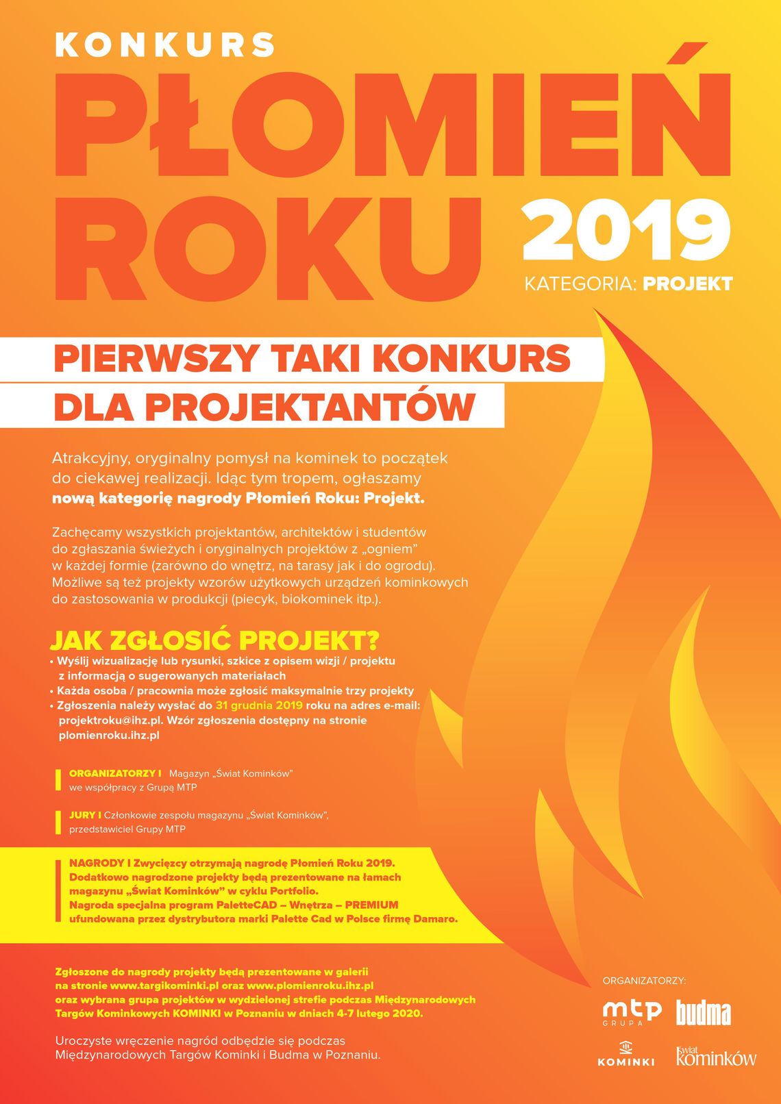 Zgłoś swój projekt do nagrody Płomień Roku 2019