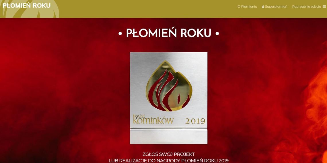 Zgłoś swoją realizację do nagrody Płomień Roku 2019