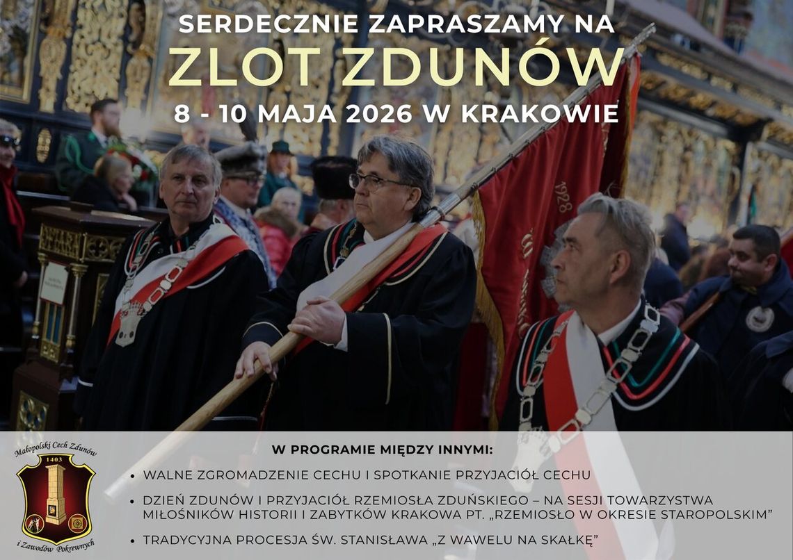 Zlot Zdunów 2026 – 8-10 maj, Kraków