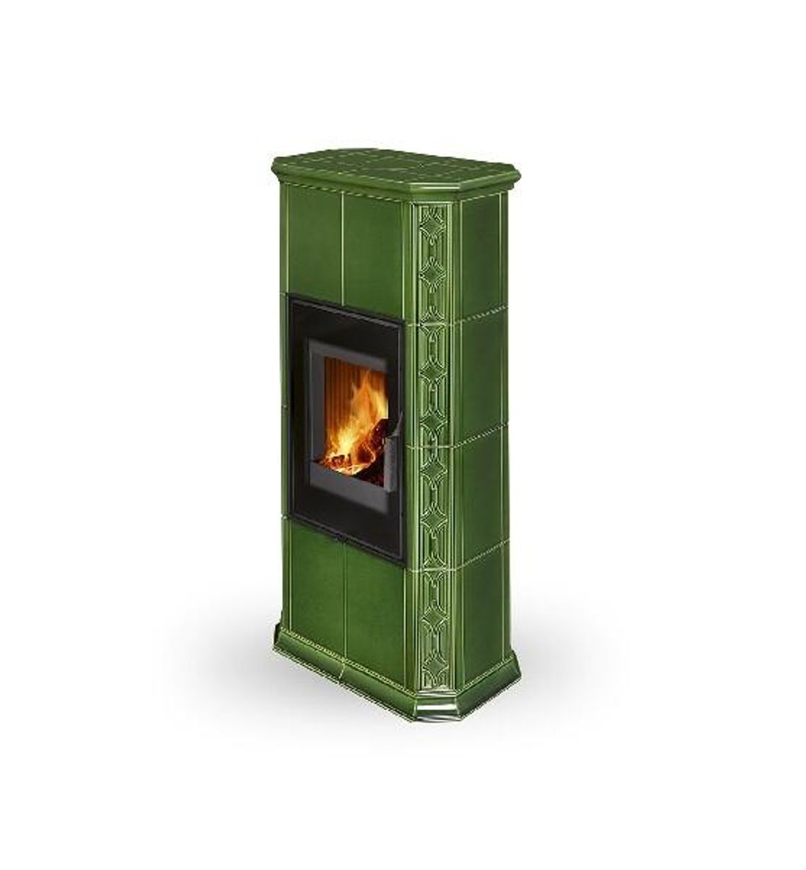 Modułowe kaflowe piece kominkowe GREMIO, Romotop Modułowe kaflowe piece kominkowe Gremio firmy Romotop do domów energooszczędnych i wyposażonych w rekuperację.