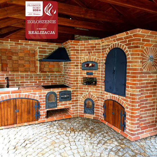 kuchnia ogrodowa z wędzarnią