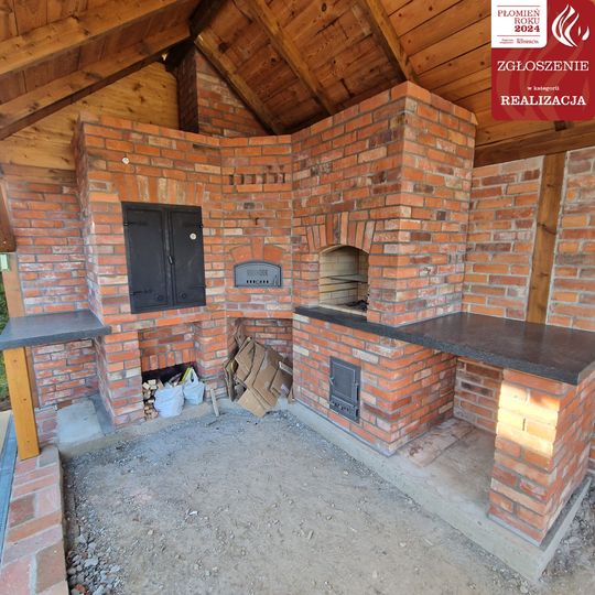 ceglane urządzenie ogrodowe