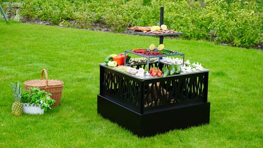 Palenisko - grill ogrodowy wyjątkowym wydaniu palenisko ogrodowe grill z ażurowym wykończeniem