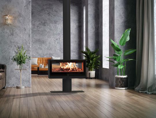 Kominkowe piecyki wolnostojące na drewno i pellet aranżacje