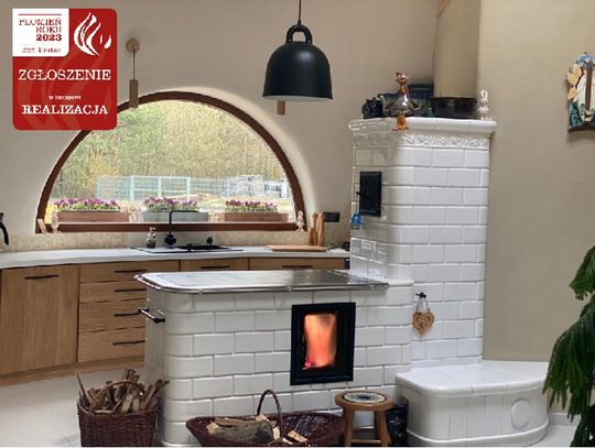 Kuchnia z piekarnikiem i piecem kaflowym