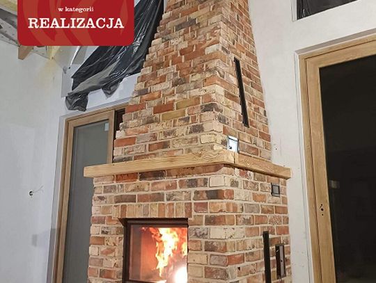 Kominek zewnętrzny z cegły