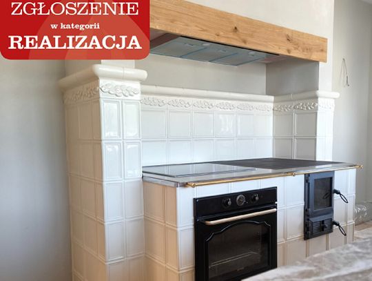 Biała kuchnia kaflowa