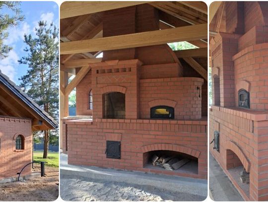 Kombajn ogrodowy: grill, wędzarnia, piec chlebowy/ do pizzy