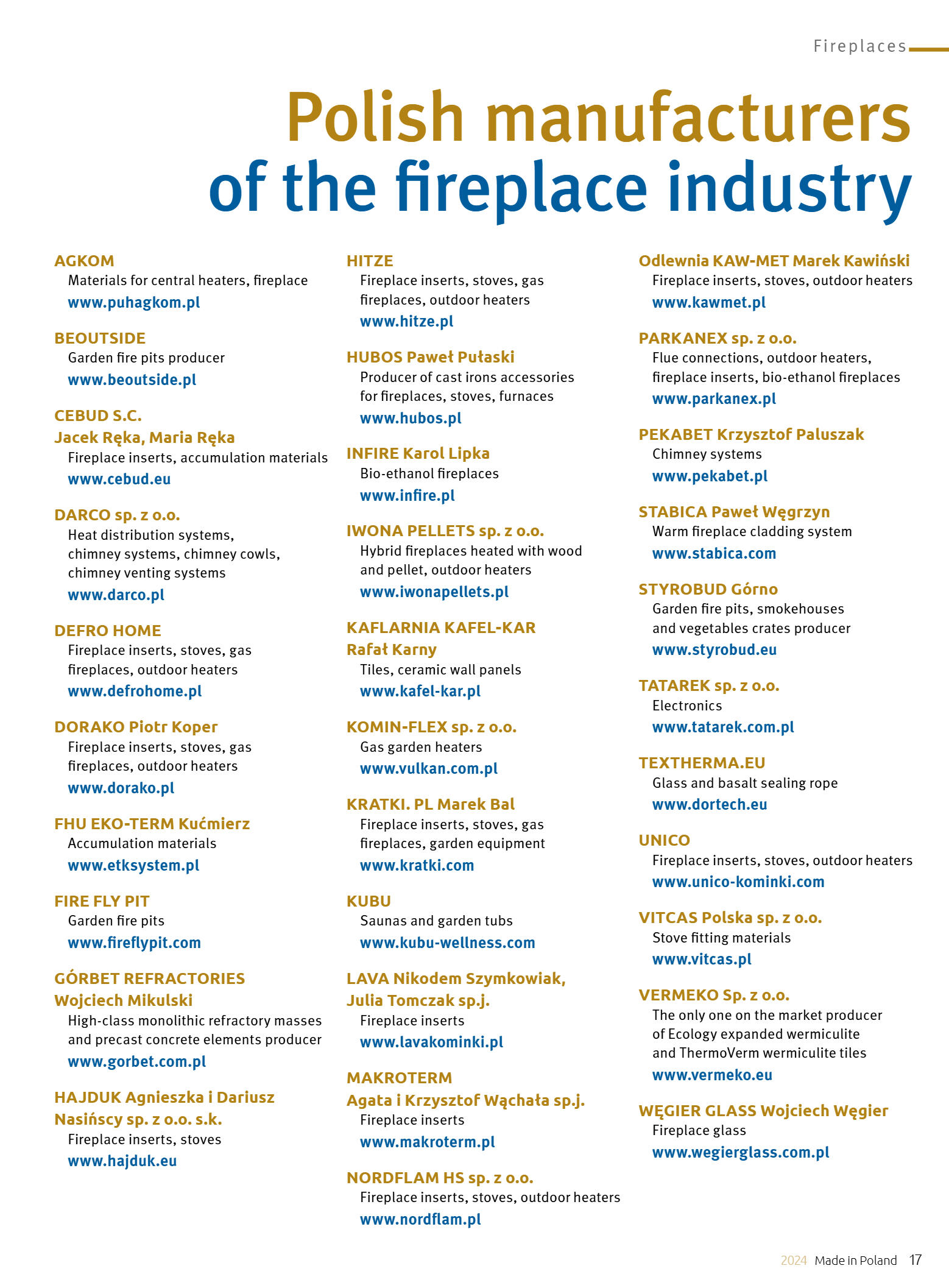 Made in Poland 2024: fireplaces, stoves, biomass b - strona 19