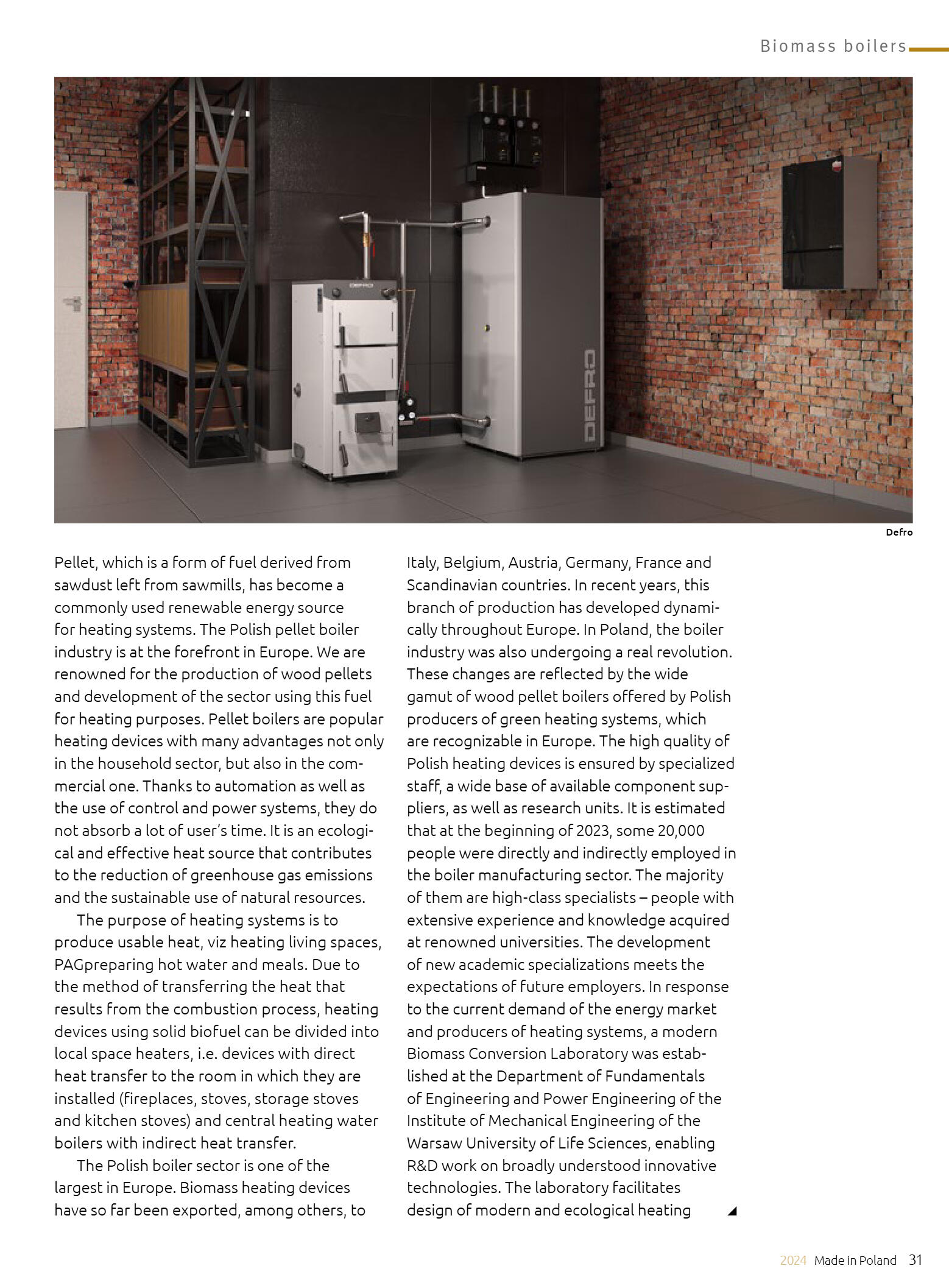 Made in Poland 2024: fireplaces, stoves, biomass b - strona 33