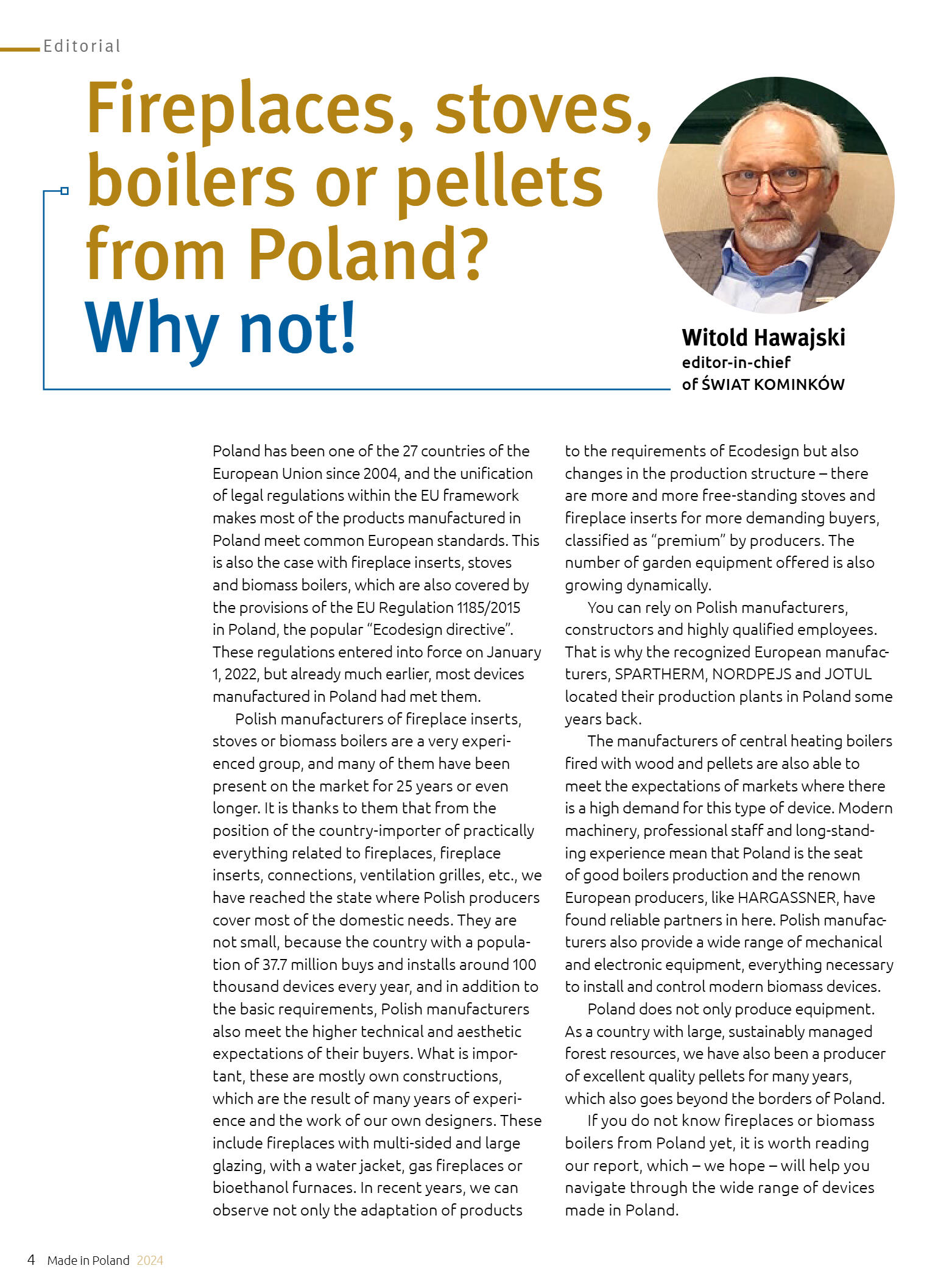 Made in Poland 2024: fireplaces, stoves, biomass b - strona 6