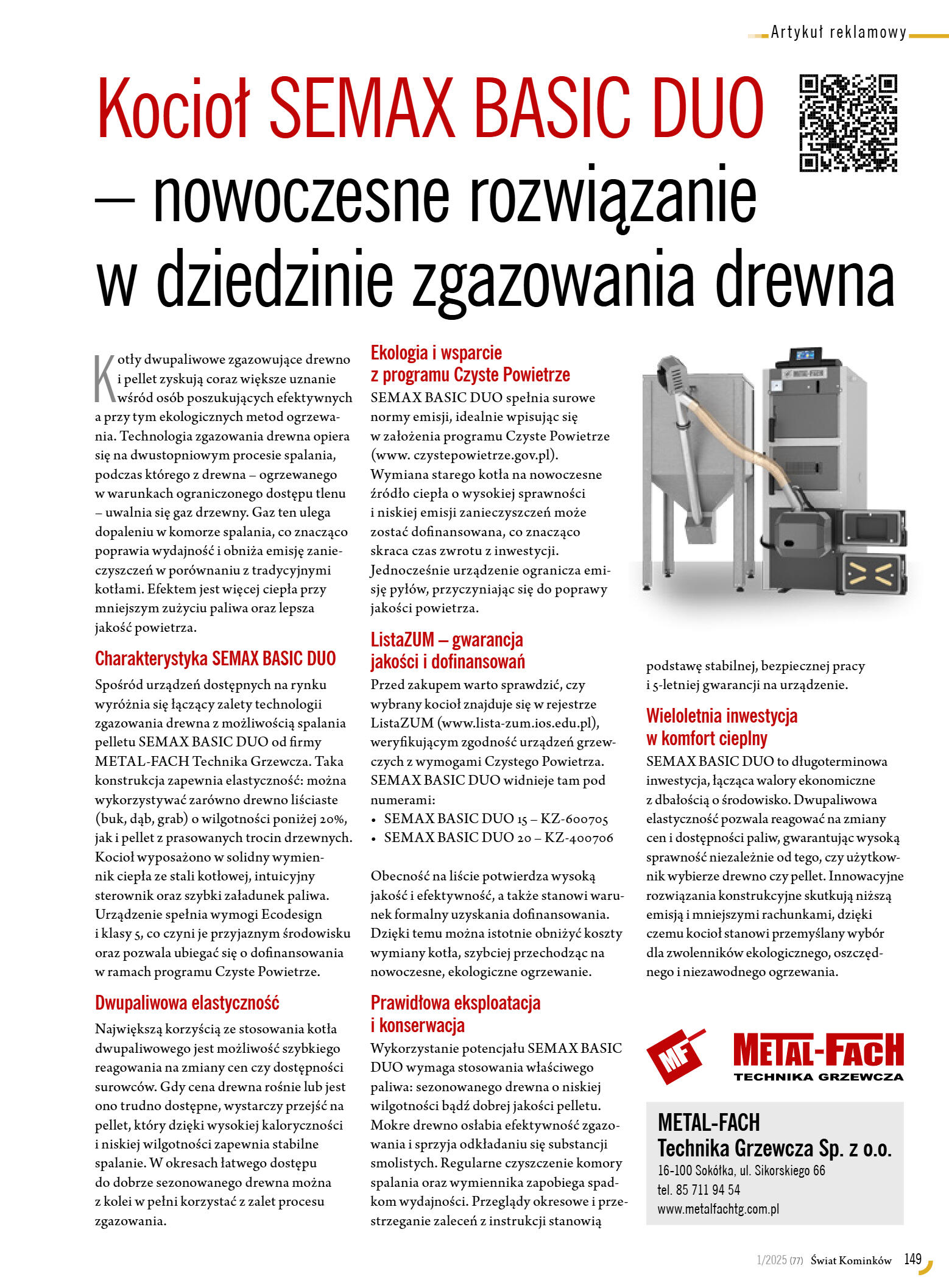 Świat Kominków 1/2025 (77) - strona 151