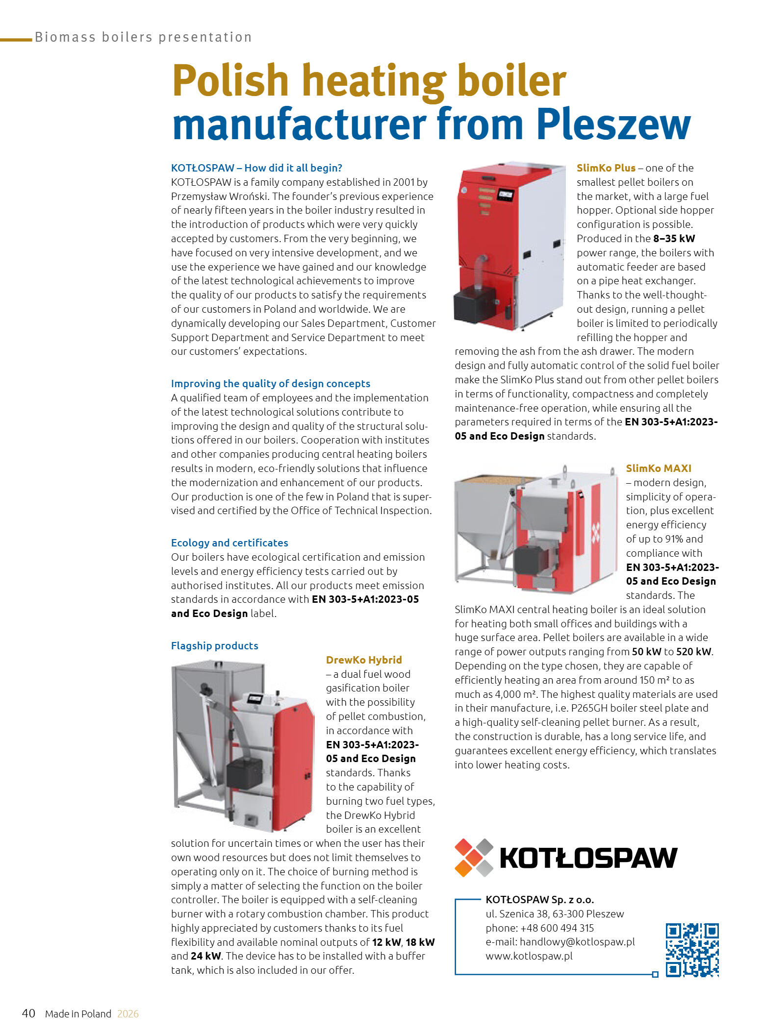 Made in Poland 2026 -Fireplaces, stoves, biomass b - strona 42