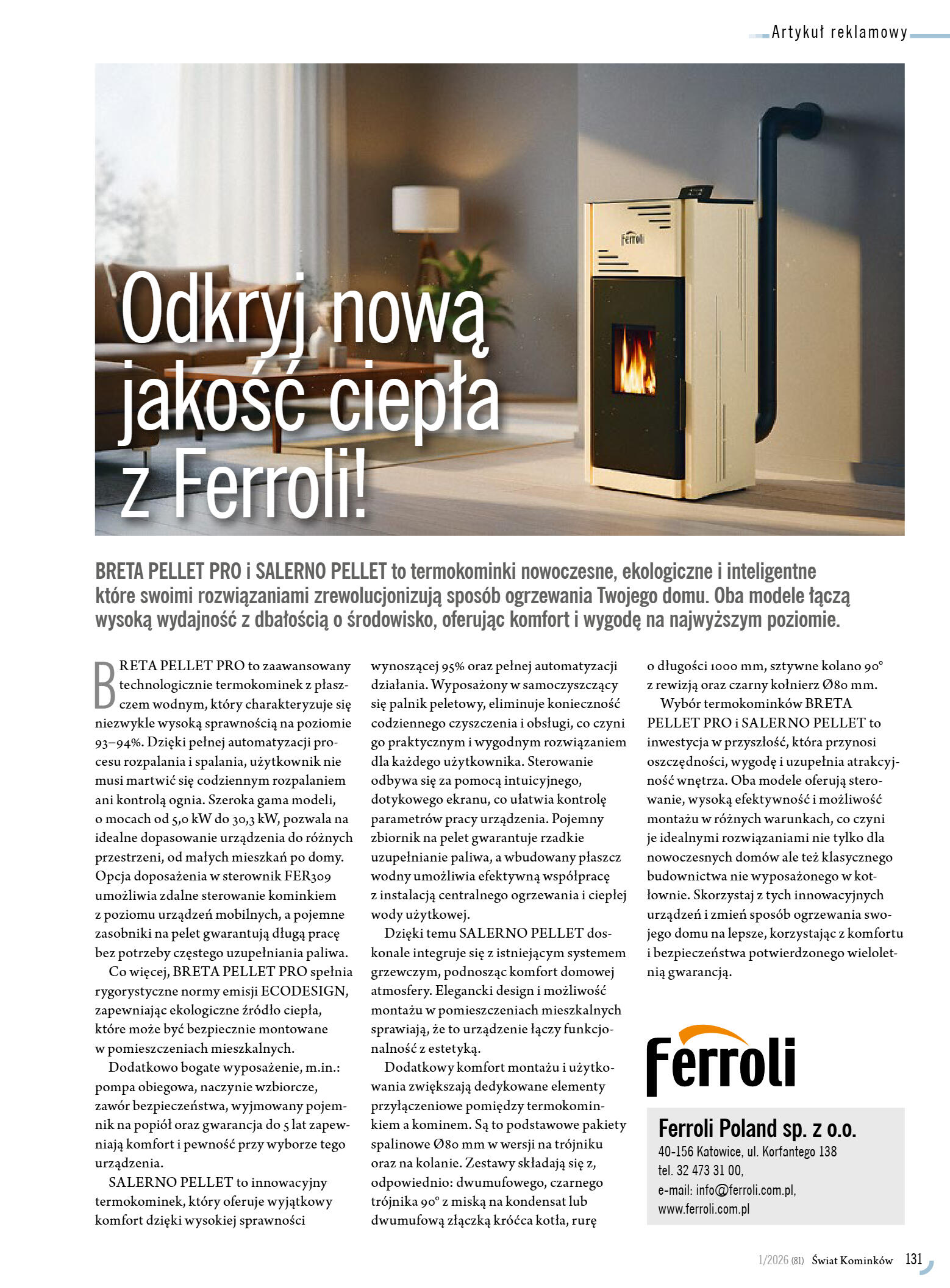 Świat Kominków 1/2026 (81) - przeglądaj magazyn on - strona 133