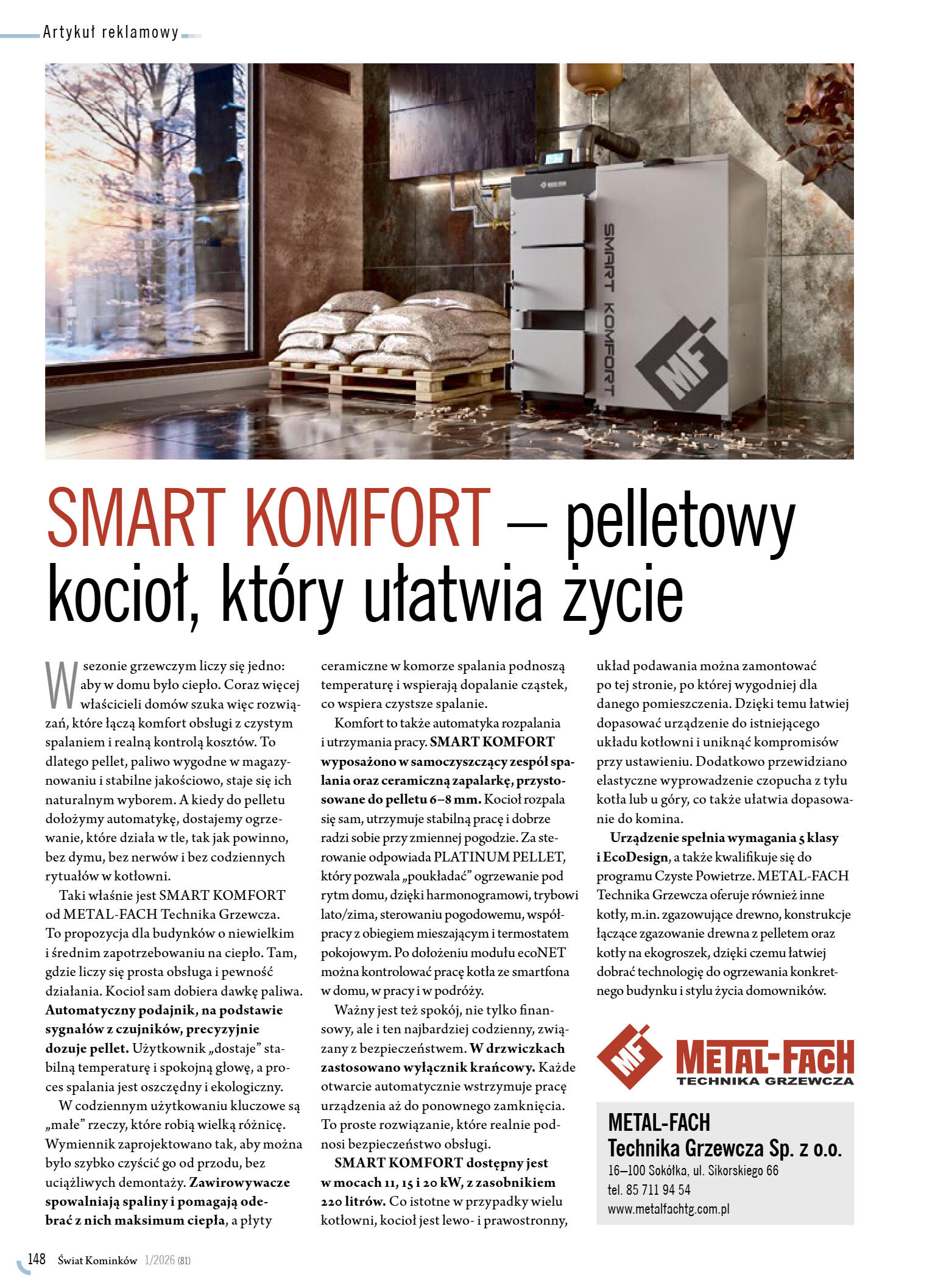 Świat Kominków 1/2026 (81) - przeglądaj magazyn on - strona 150