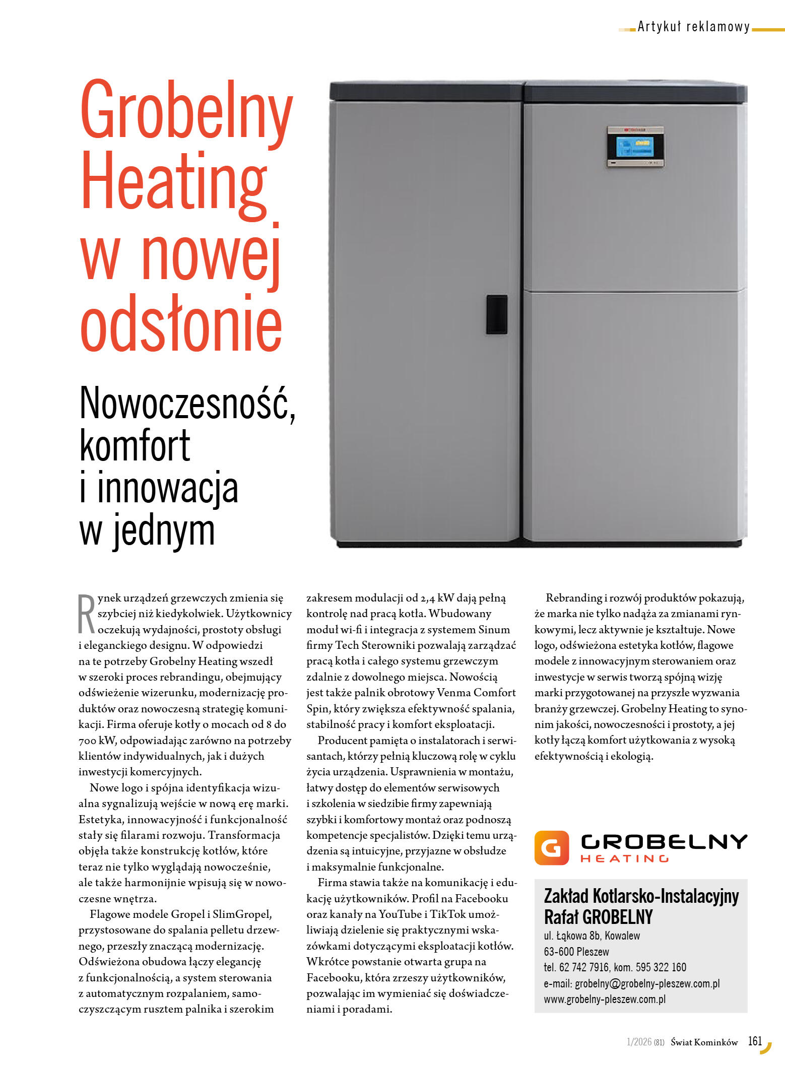 Świat Kominków 1/2026 (81) - przeglądaj magazyn on - strona 163