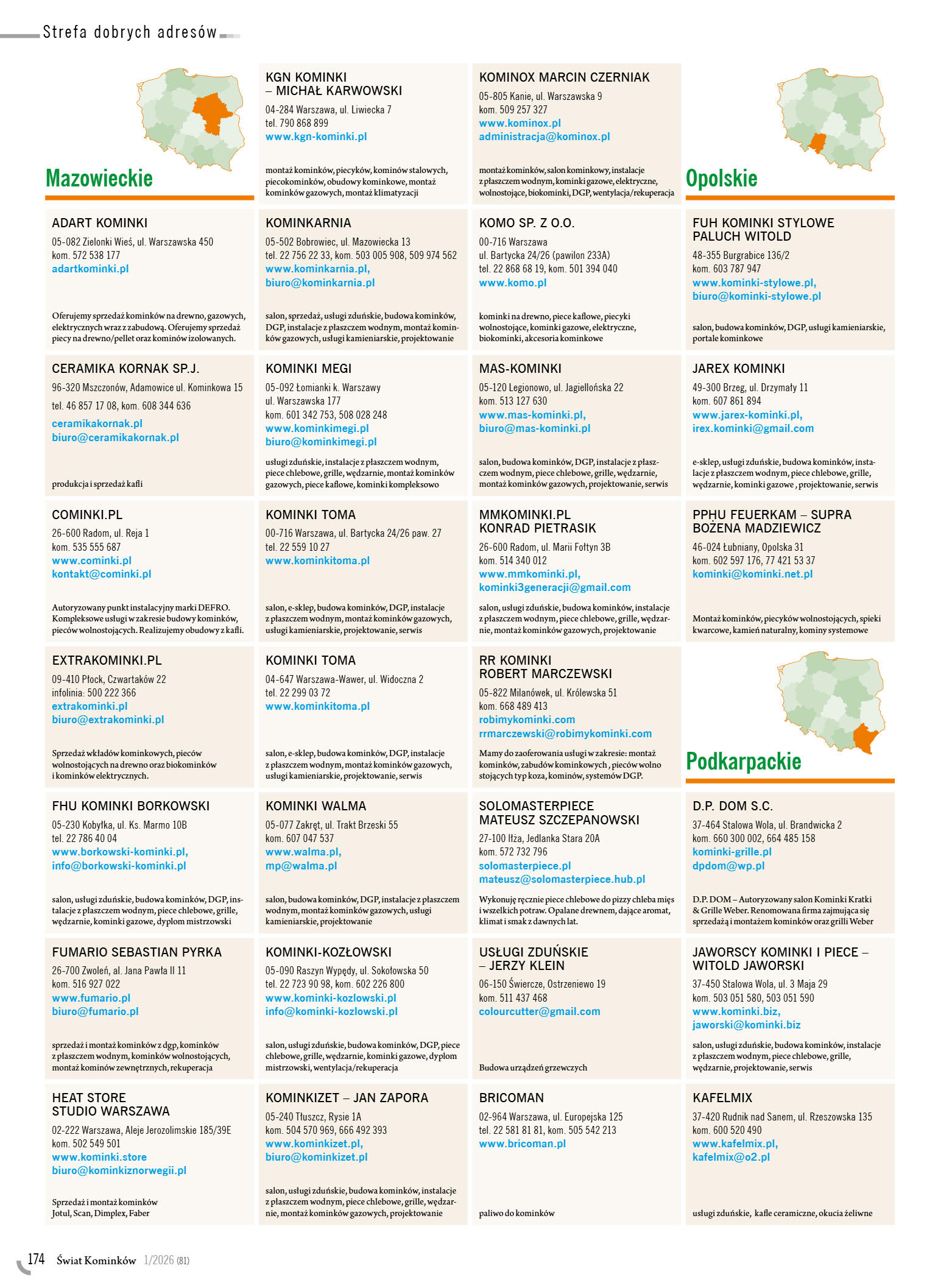 Świat Kominków 1/2026 (81) - przeglądaj magazyn on - strona 176