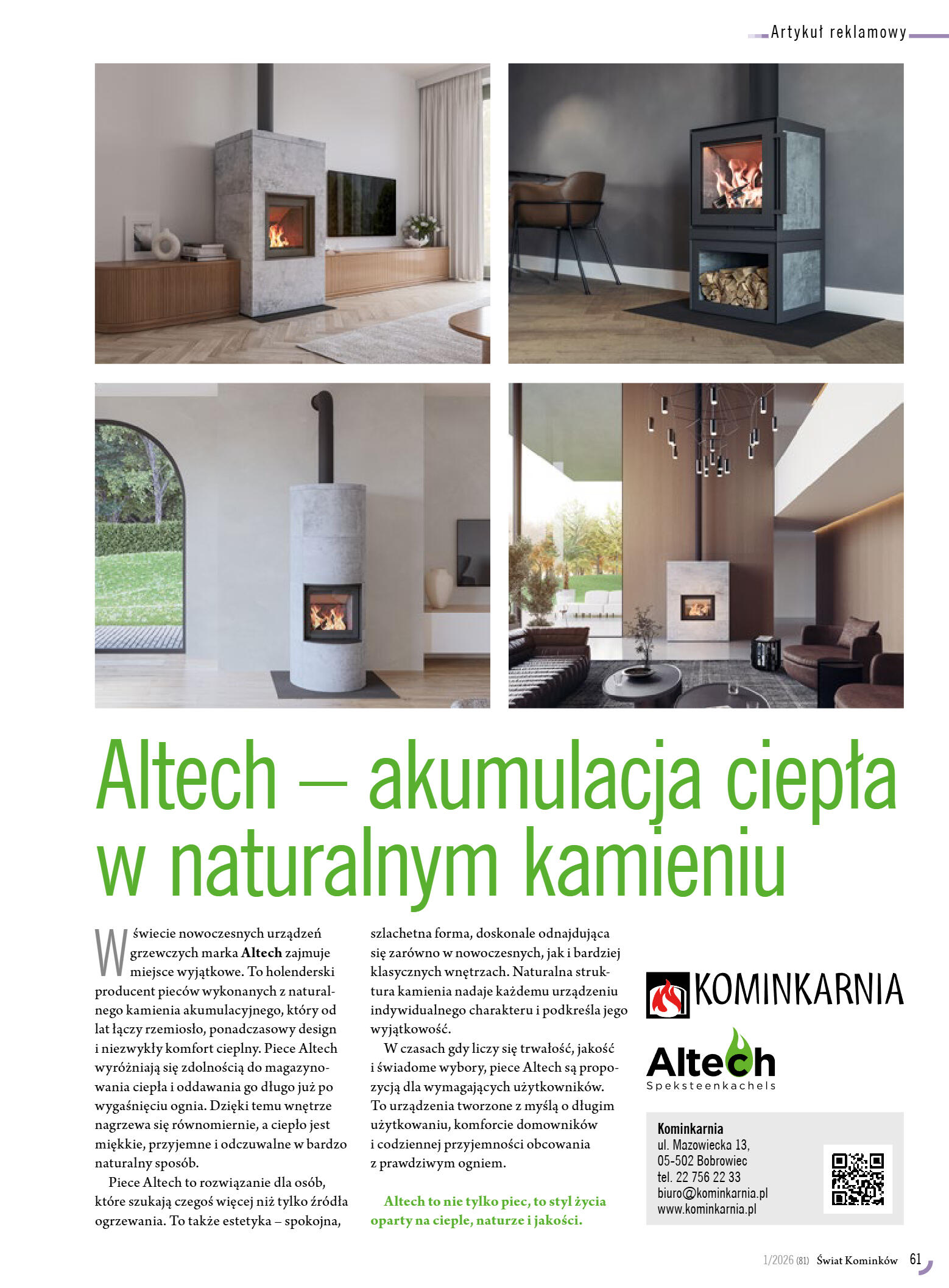 Świat Kominków 1/2026 (81) - przeglądaj magazyn on - strona 63