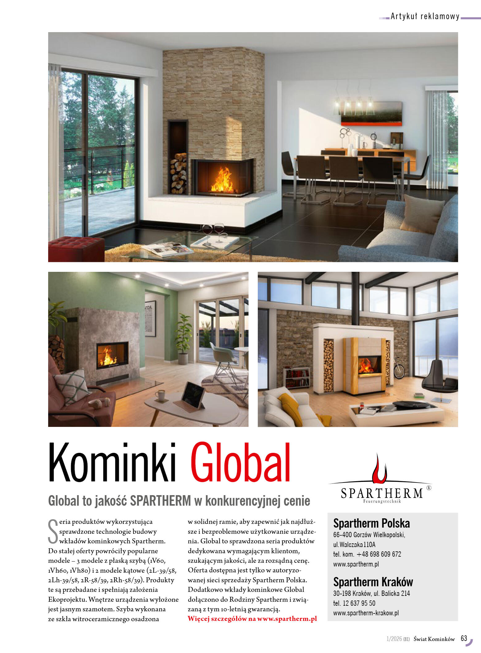 Świat Kominków 1/2026 (81) - przeglądaj magazyn on - strona 65
