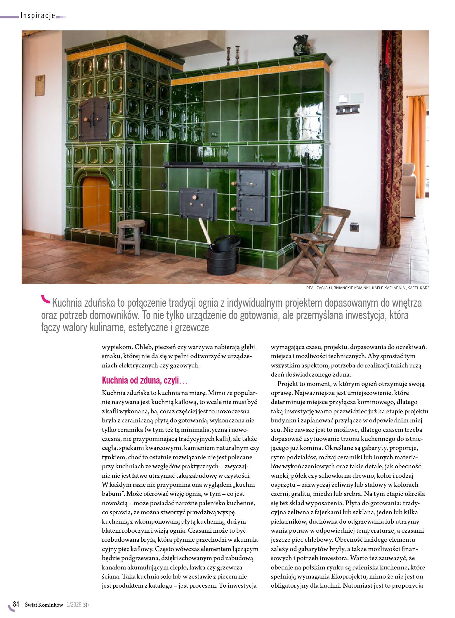 Świat Kominków 1/2026 (81) - przeglądaj magazyn on - strona 86