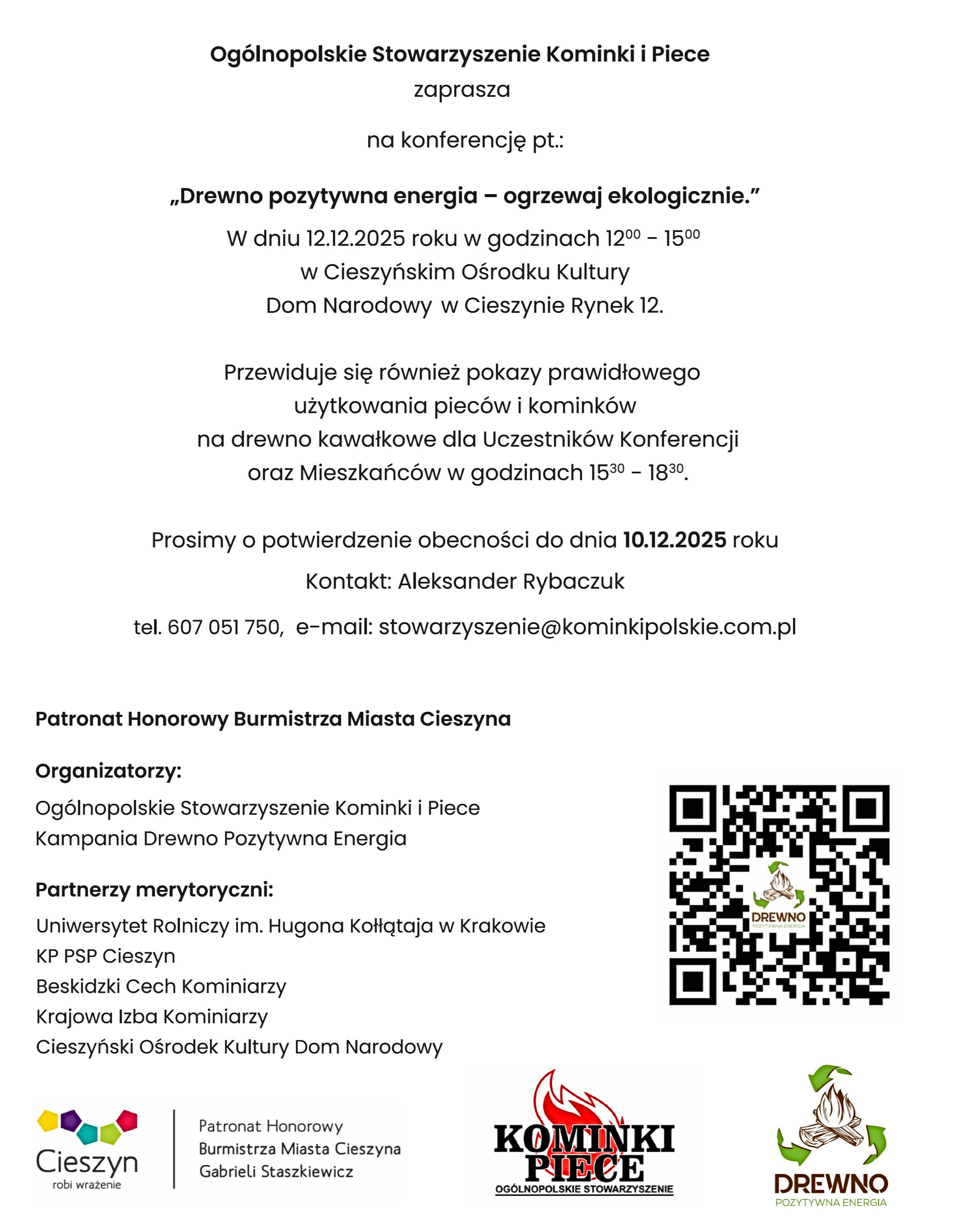 plan konferencji ogrzewaj bezpiecznie