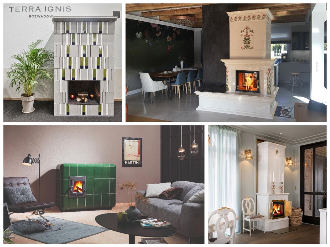 nowoczesny piec kaflowy aranżacje