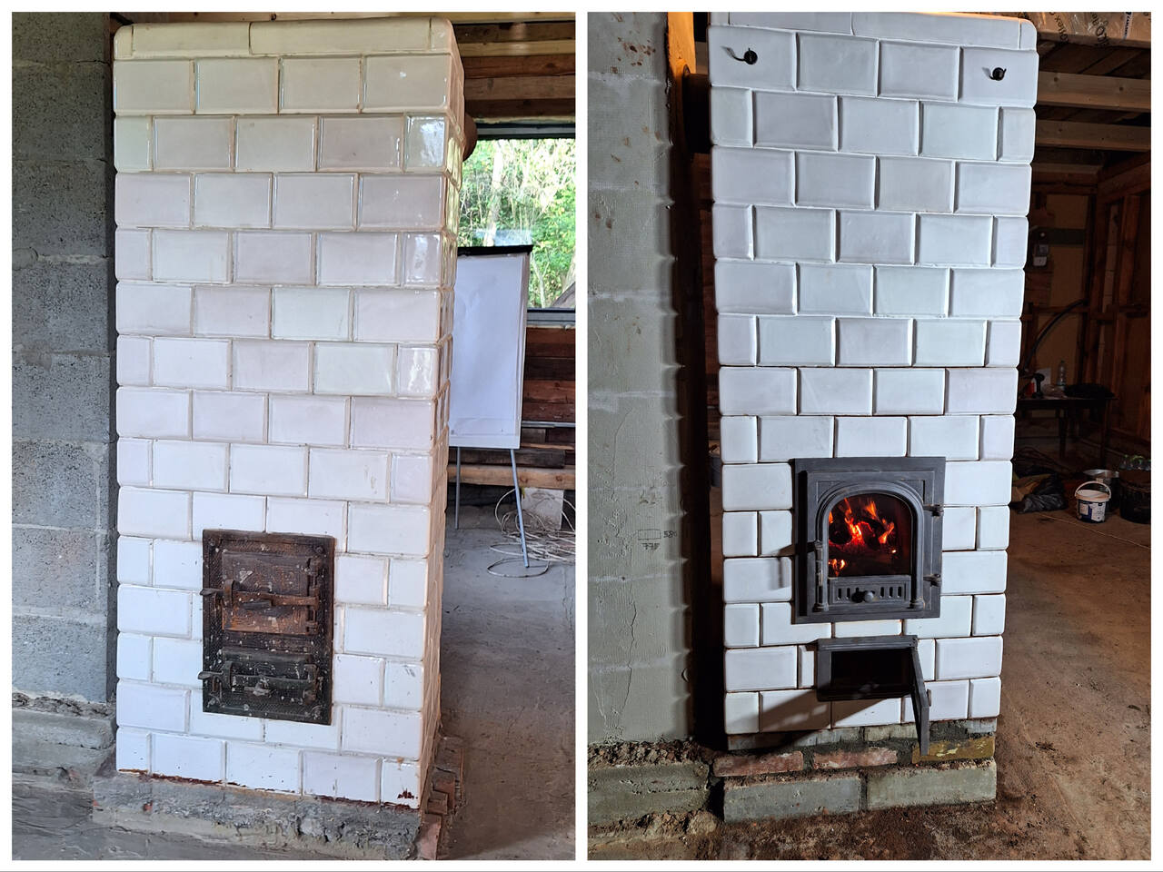 piec kaflowy po remoncie