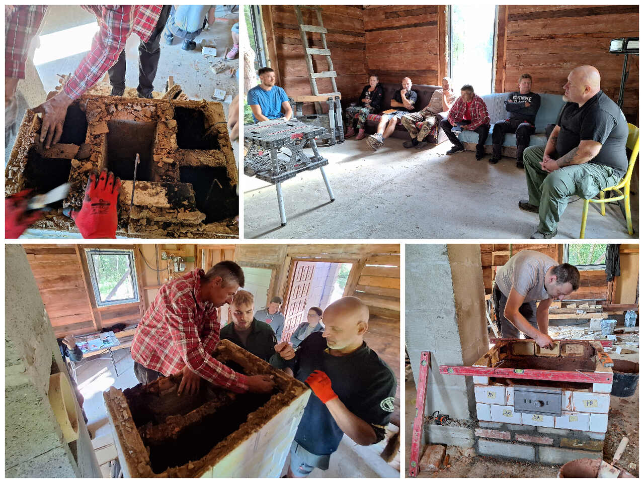 szkolenie z rozbiórki pieca kaflowego